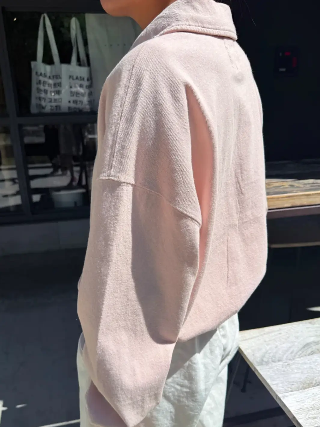 Polo Sweatshirt - Baby Pink - Image 3