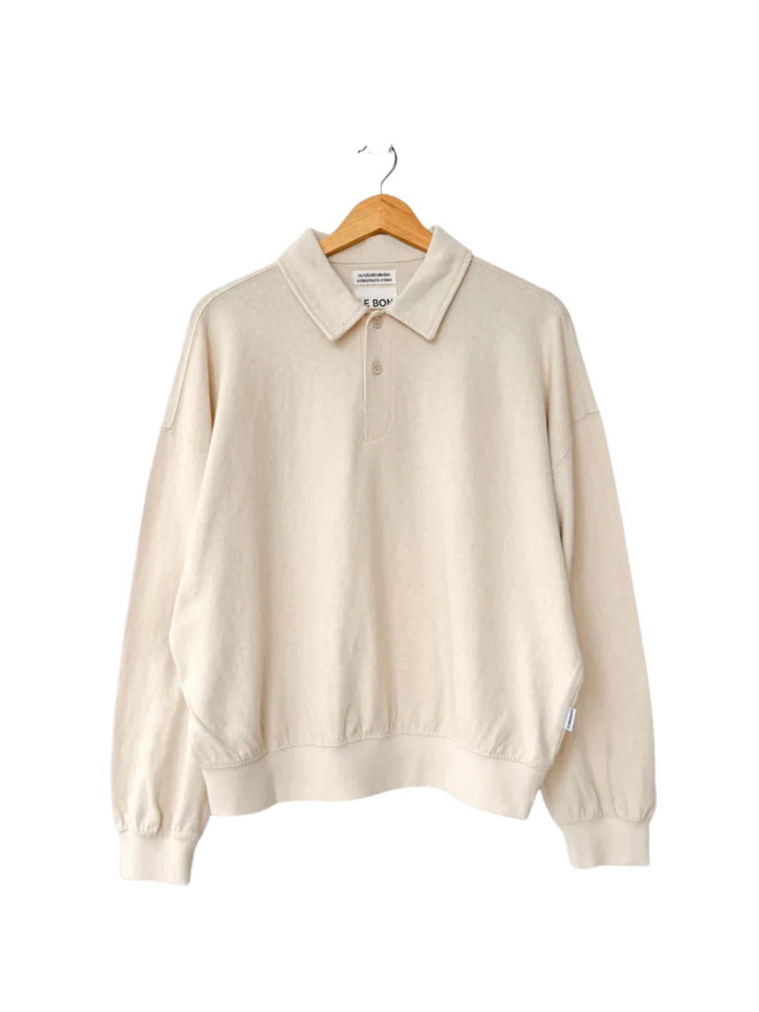 Polo Sweatshirt - Naturel