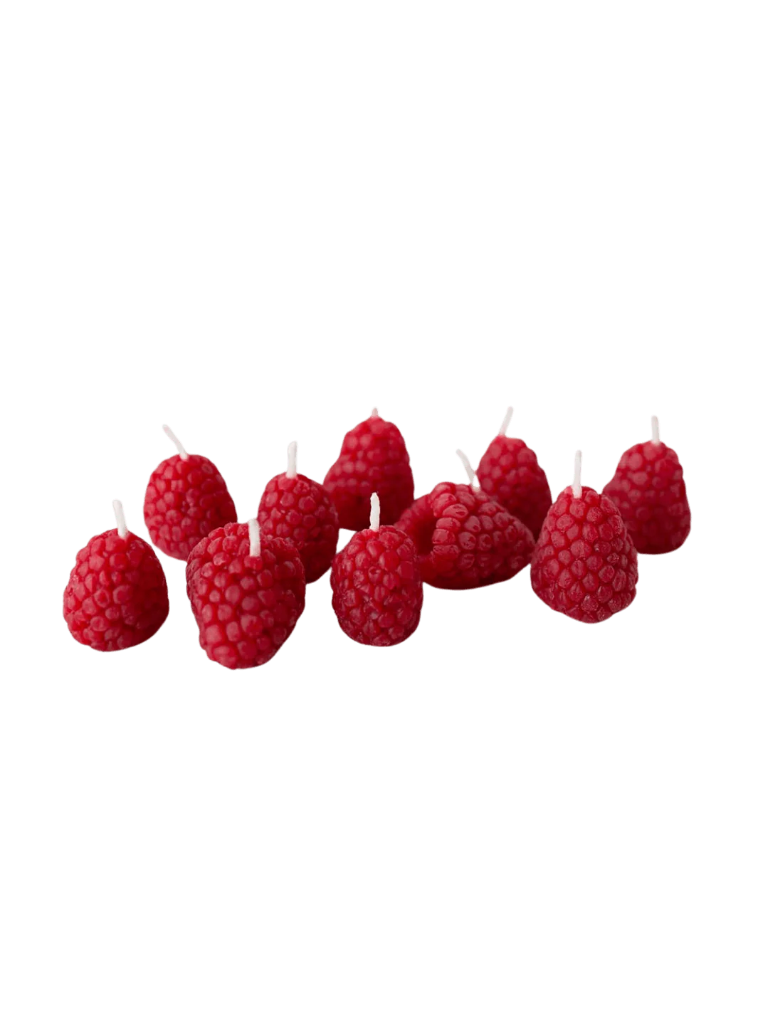 Raspberry Beeswax Birthday Candles