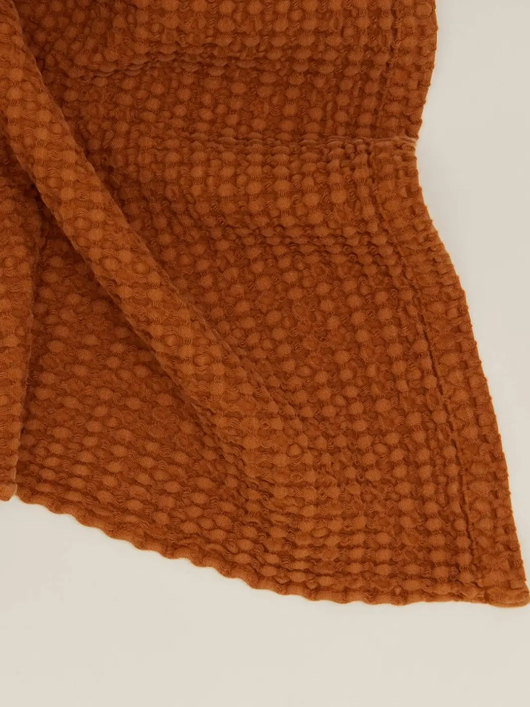 Simple Waffle Towel - Terracotta - Image 2
