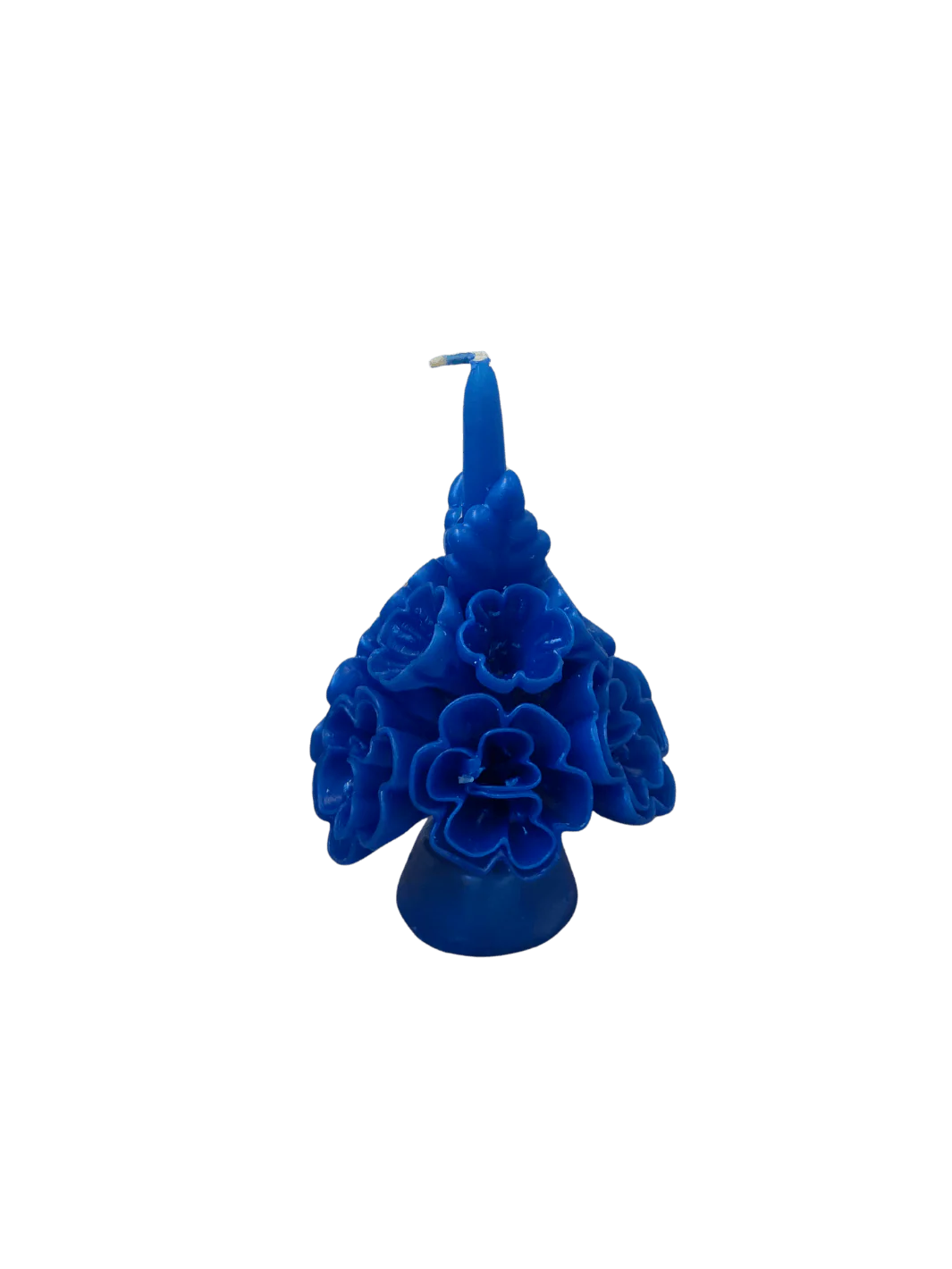Small Flaked Candle - Indigo