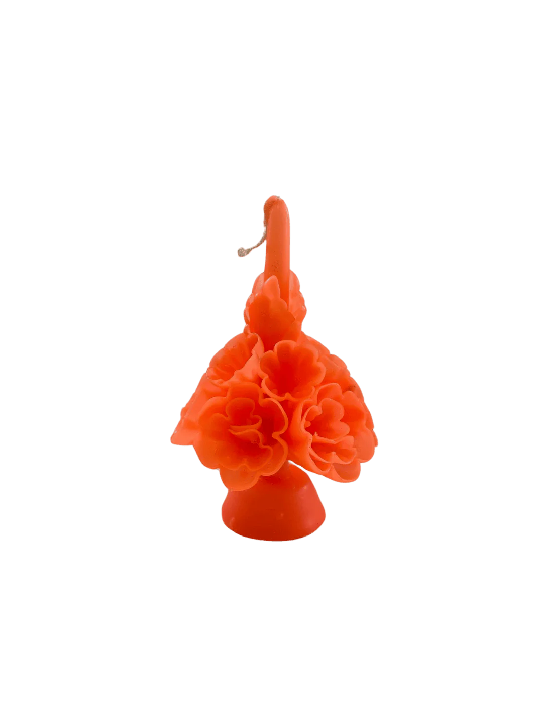 Small Flaked Candle - Orange