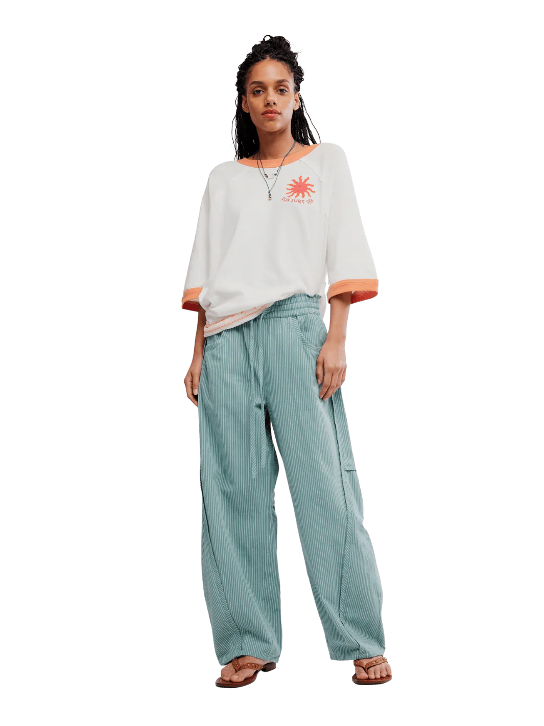 Something Good Pant - Blue Trellis Combo
