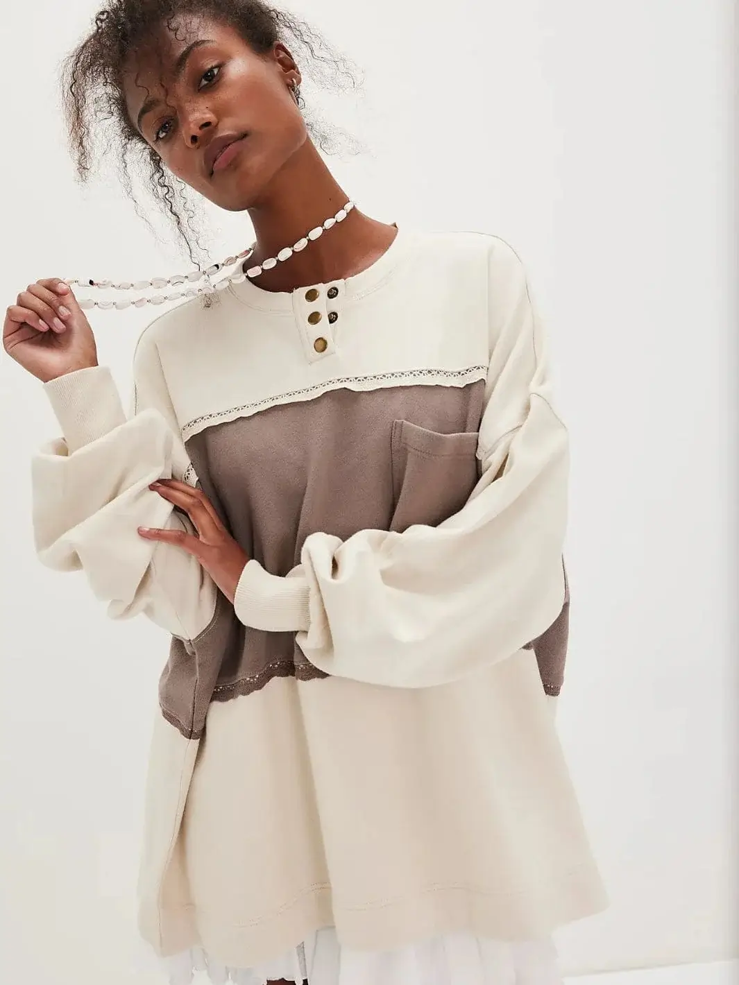 Strawberry Sweatshirt - Summer Sand Combo - Image 2