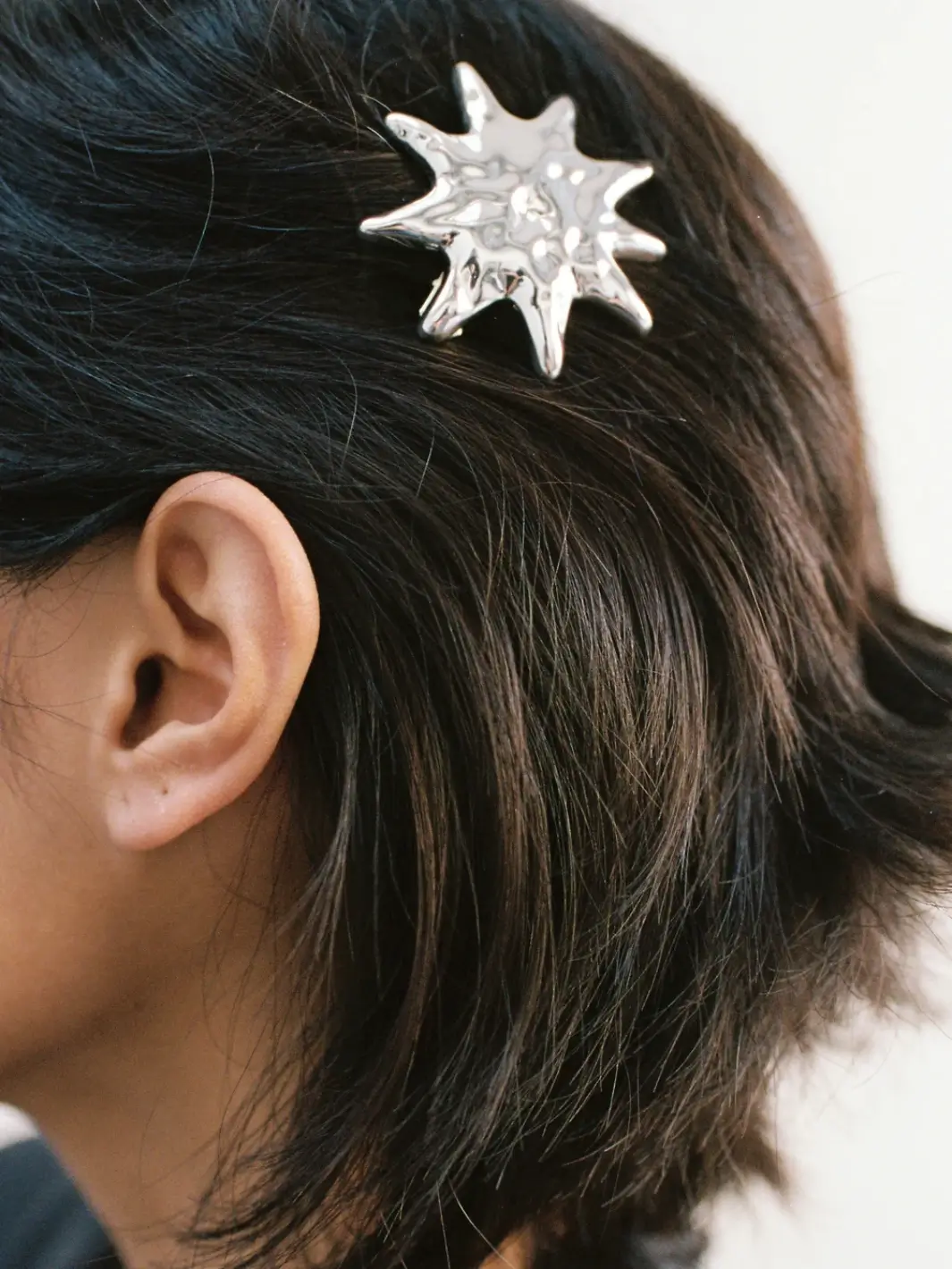 Sun Barrette in Silver - Image 2