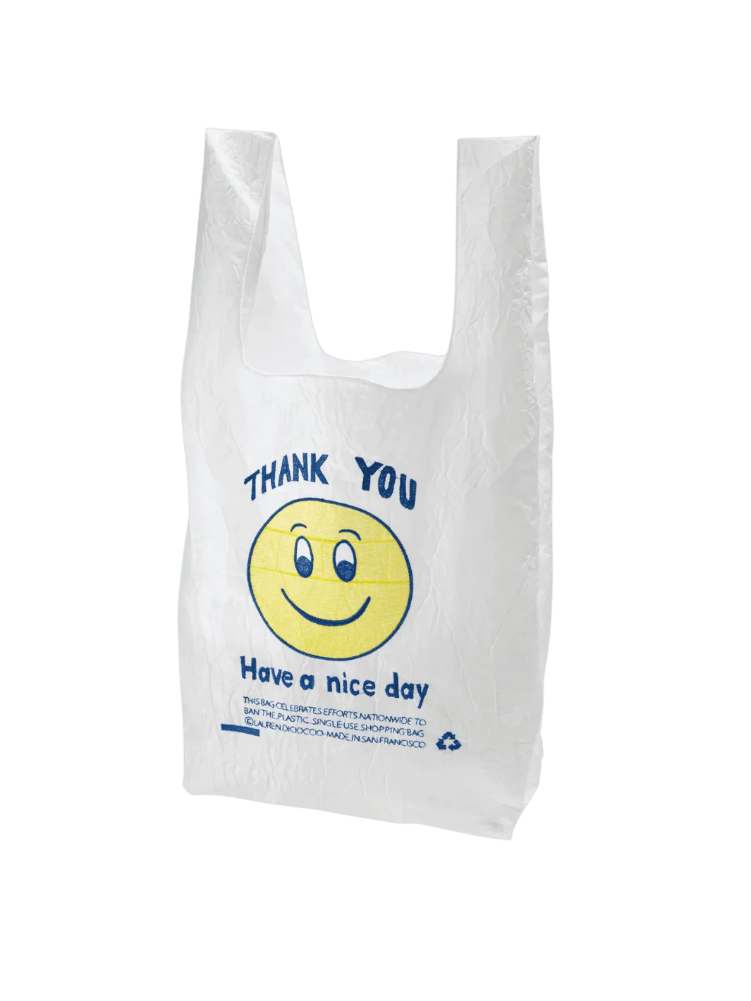 Thank You Tote - Smile On White by Lauren DiCioccio