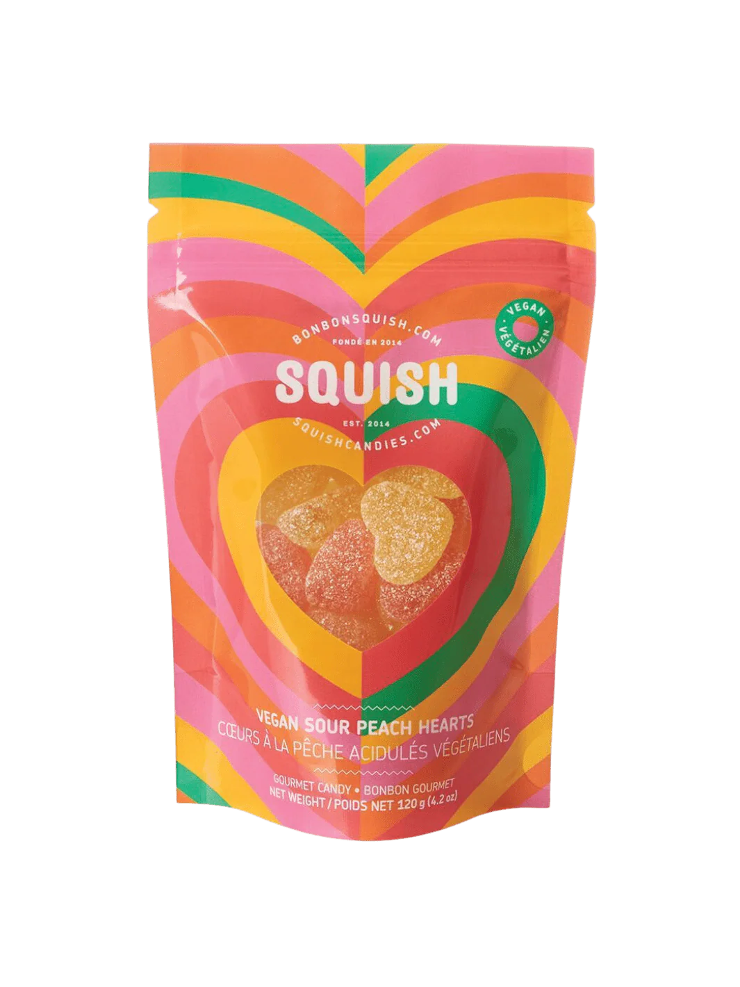 Vegan Sour Peach Hearts