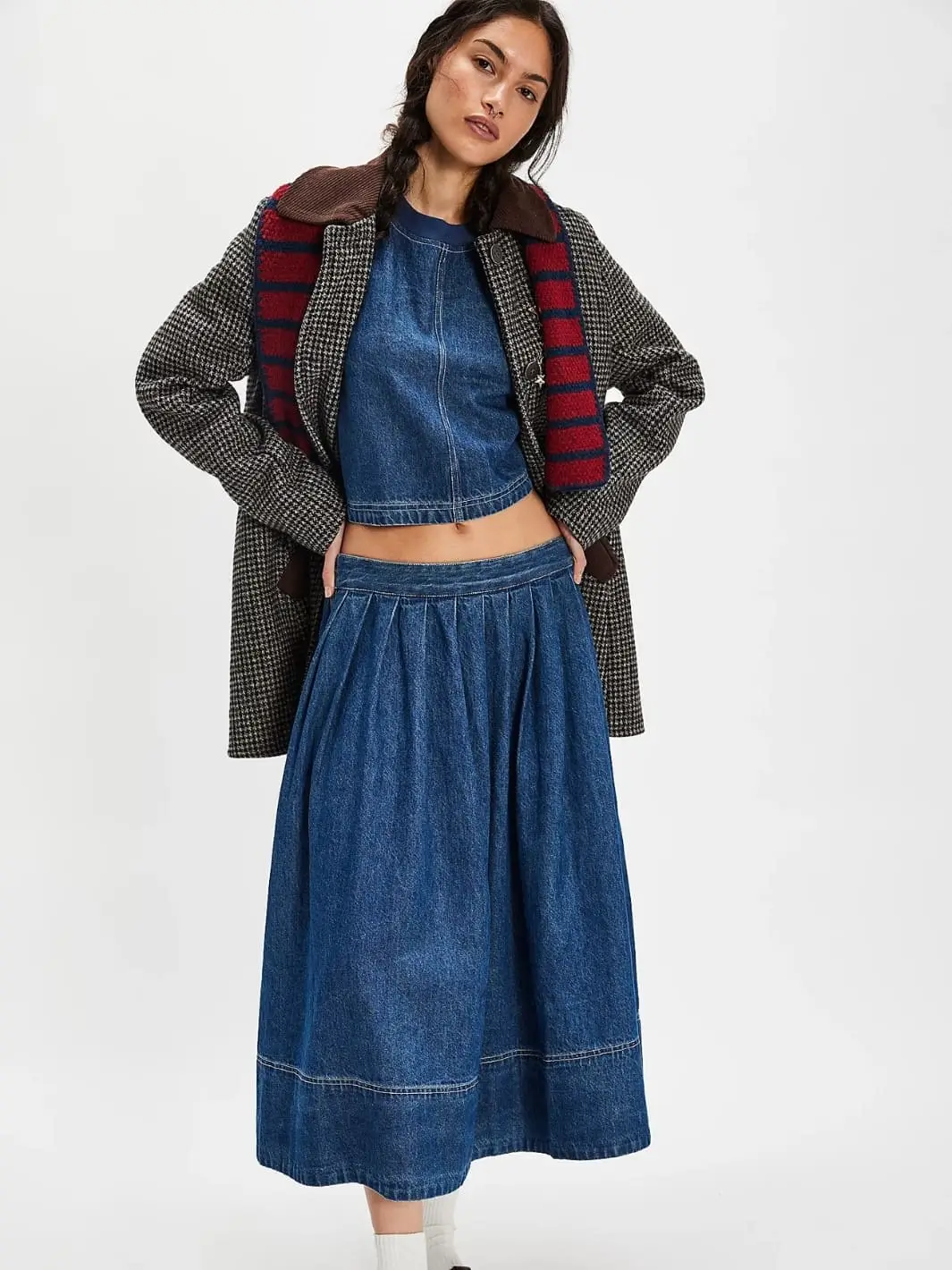 Westley Denim Skirt Set - Deep Sea Wash - Image 3
