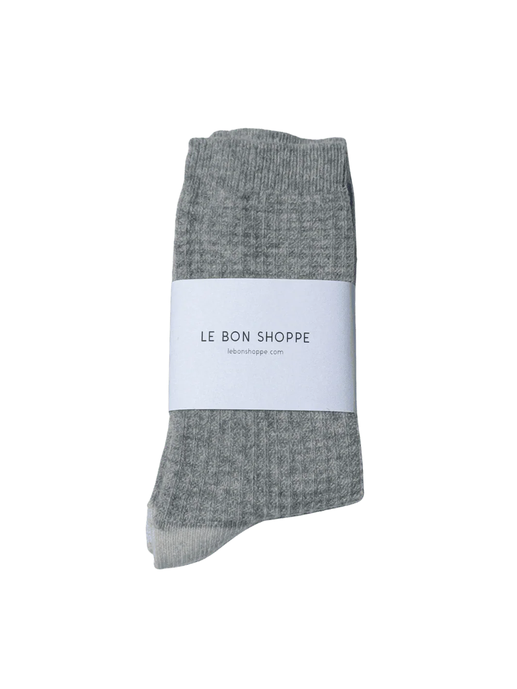 Wool Waffled Socks - Stone / Cream